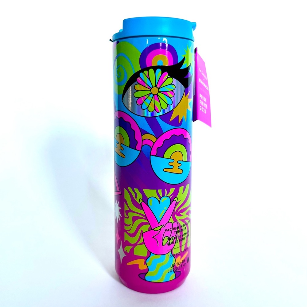 STARBUCKS 16oz TIM SINGLETON TUMBLER LTD EDITION BEST MOST PRIDE 60s 70s RETRO